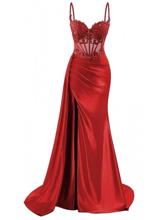 Vestito Donna Maxi Diciottesimo Festa Occasione Speciale Party Dress Rosso 110551B